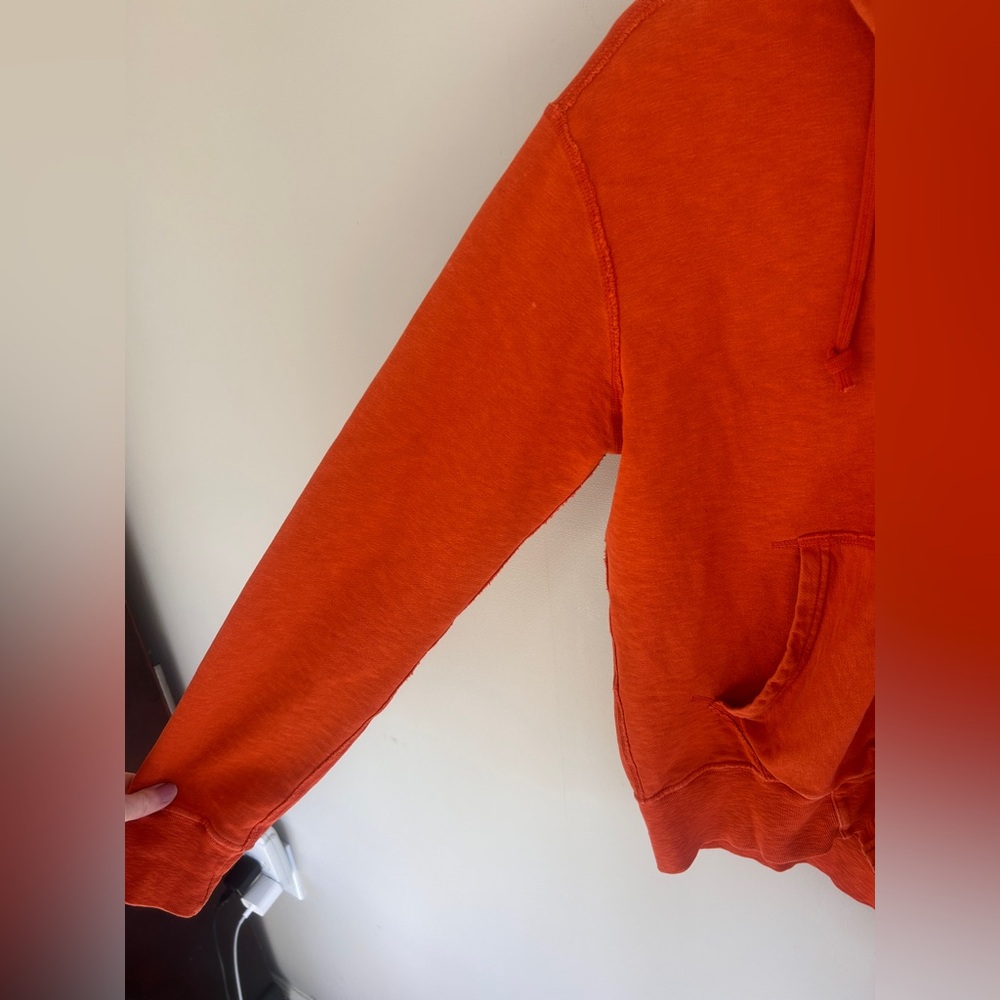 Y2K POLO RALPH LAUREN Orange Full Zip Hoodie Jacket Preppy Mall Casual | Men’s S - Picture 5 of 15